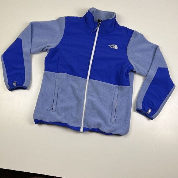 The North Face Girl's Fleece Jacket Size X-Large 18 Purple Polartec Full Zip Top - Picture 2 of 10